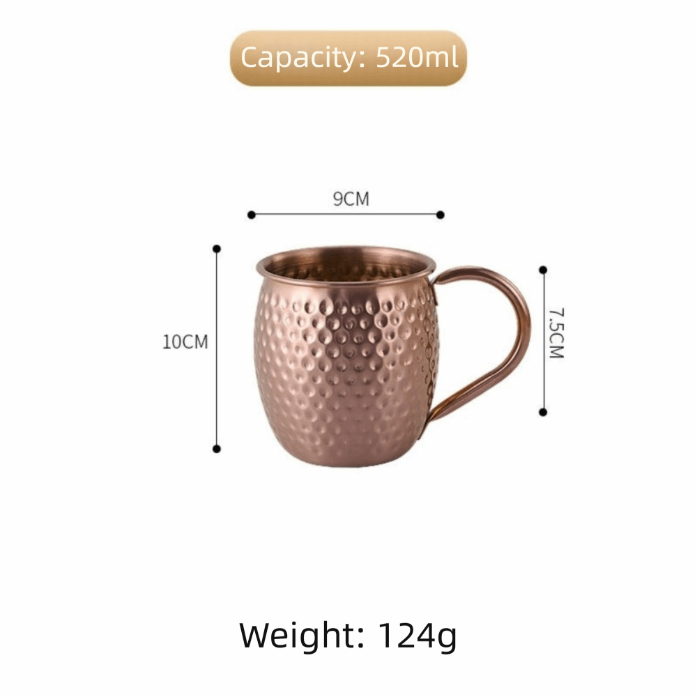 Wine Beer Coffee - Taza creativa Moscow Mule de 520ml,