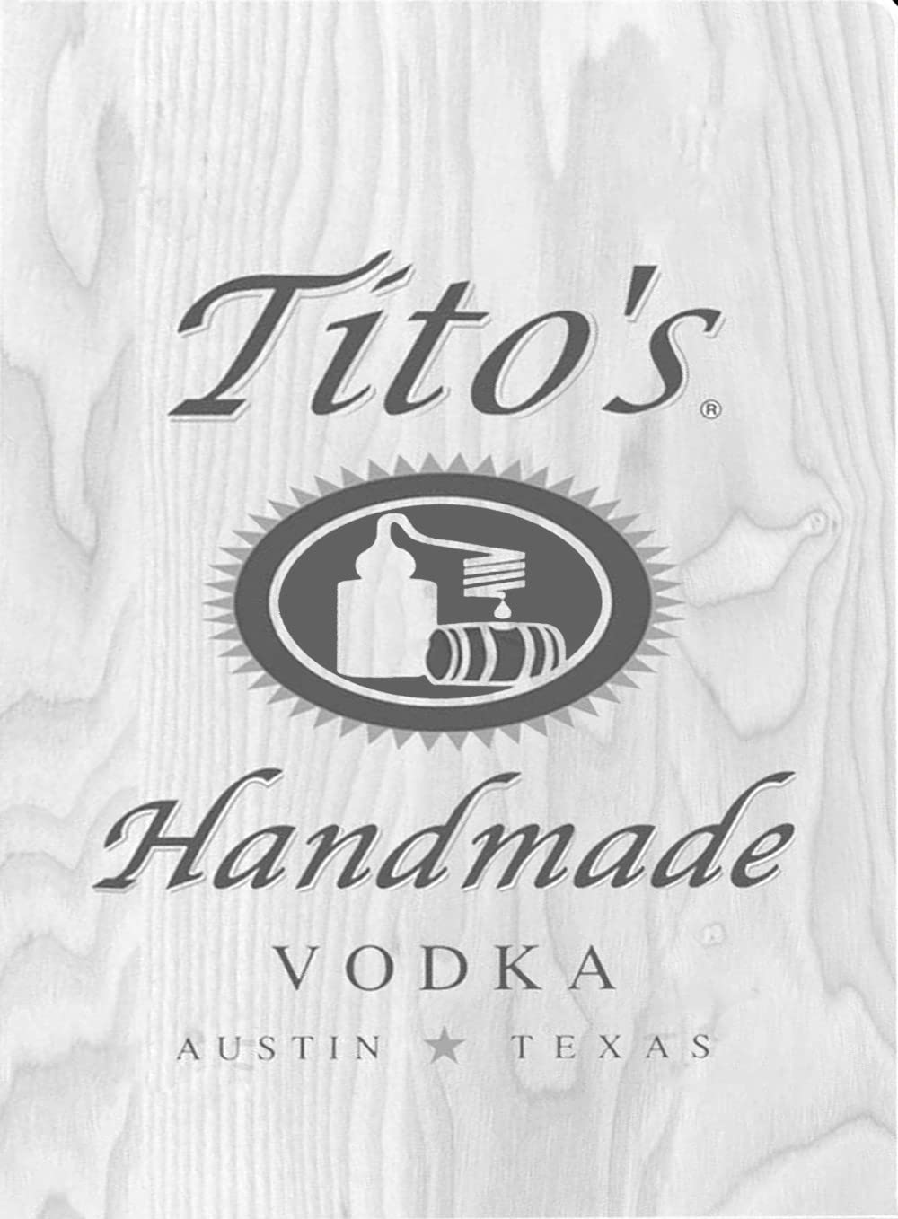 Wine Vodka Beer - Letrero metálico de 8 x 12