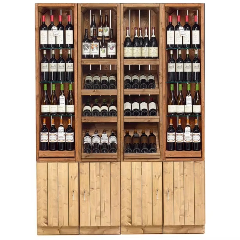 Wine Beer Supermarket - Mueble Bar de Vino de Madera