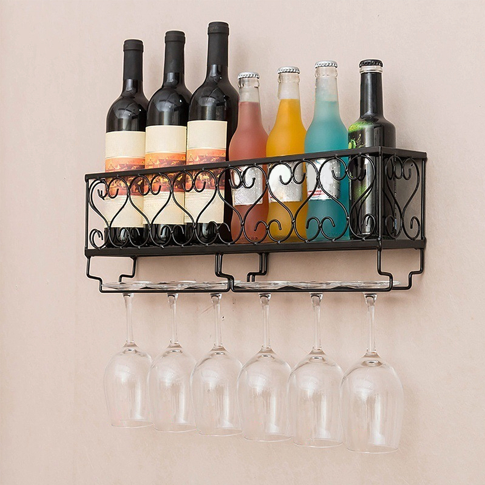 Wine Rack Wall Mount - Estante de pared para botellas de