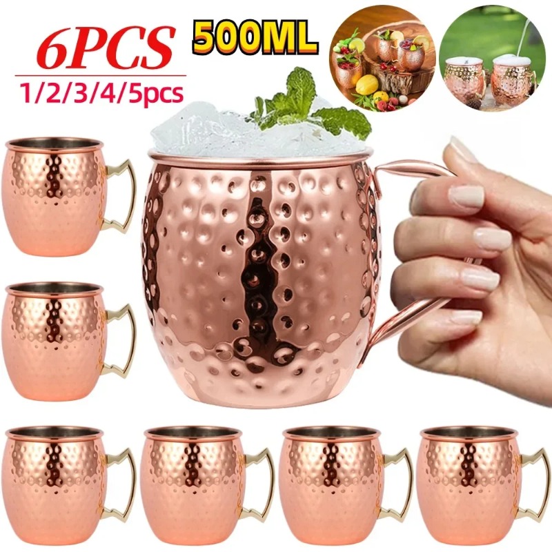 Wine Beer Coffee - Juego de 1-6 Tazas para Cócteles,
