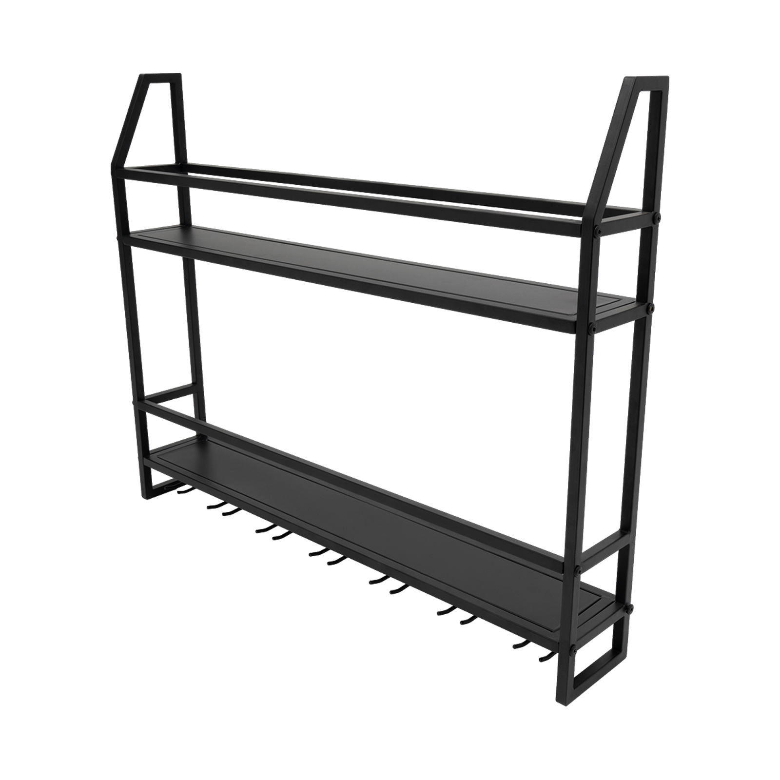 Wine Rack Wall Mount - Estante para vino de doble capa,