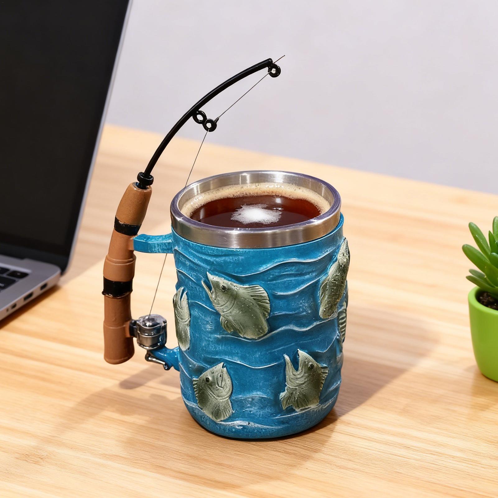 Wine Beer Coffee - Taza de café de resina, bebida