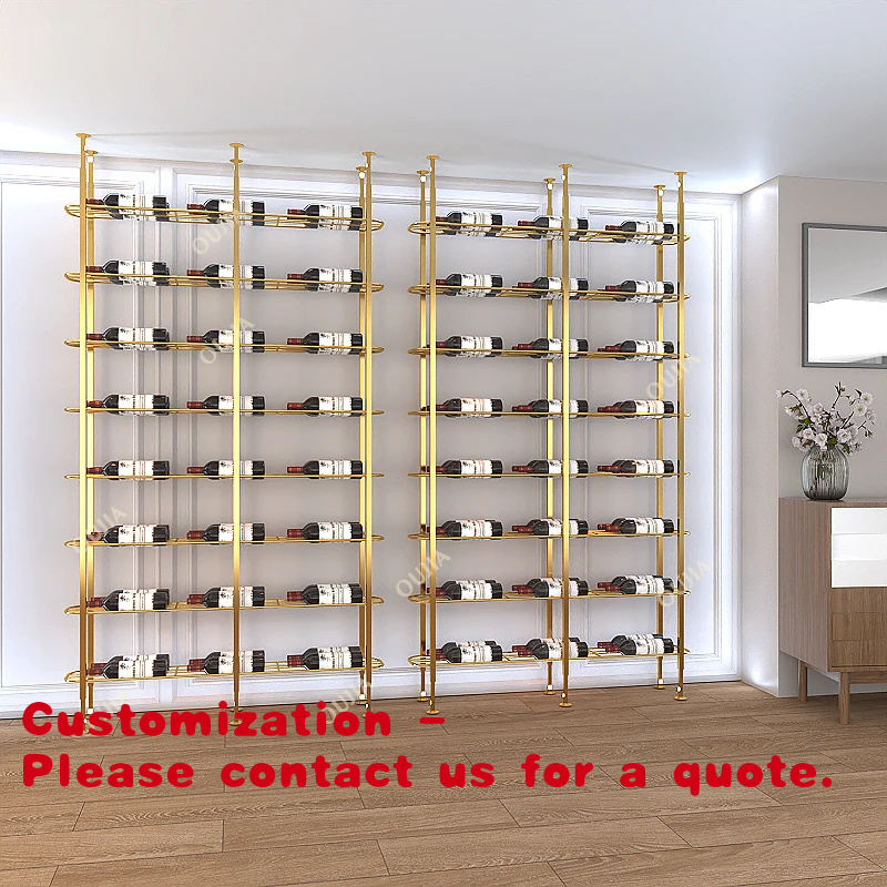 Wine Rack Wall Mount - Estante de exhibición de metal personalizado