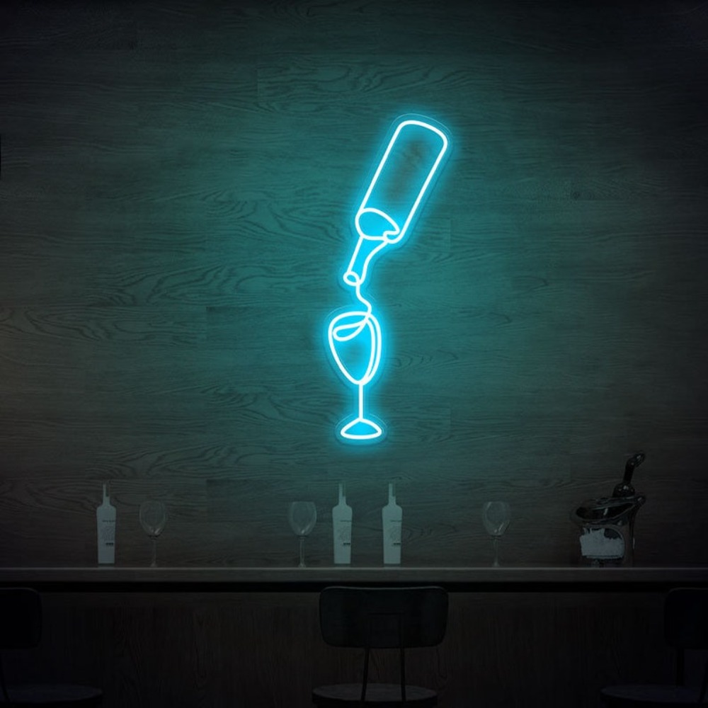 Luces Led de neón para vino, d - Wine In Beer Store reseña y precio