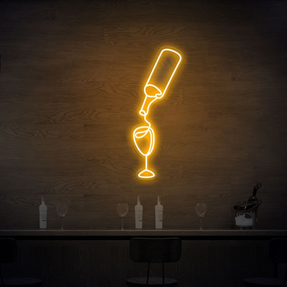 Luces Led de neón para vino, d - Wine In Beer Store reseña y precio