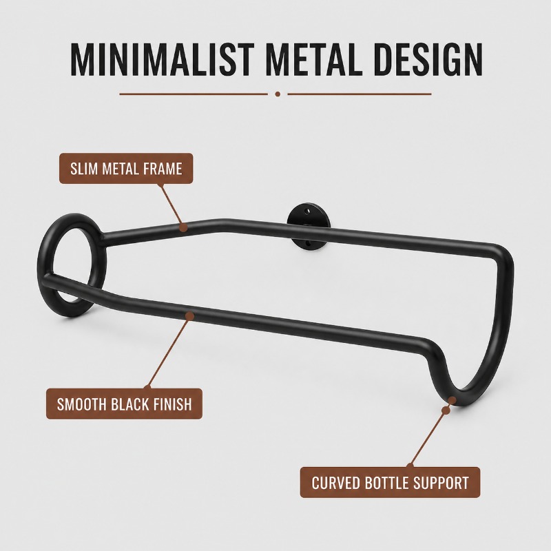 Estante de metal para vinos mo - Wine Rack Wall Mount reseña y precio
