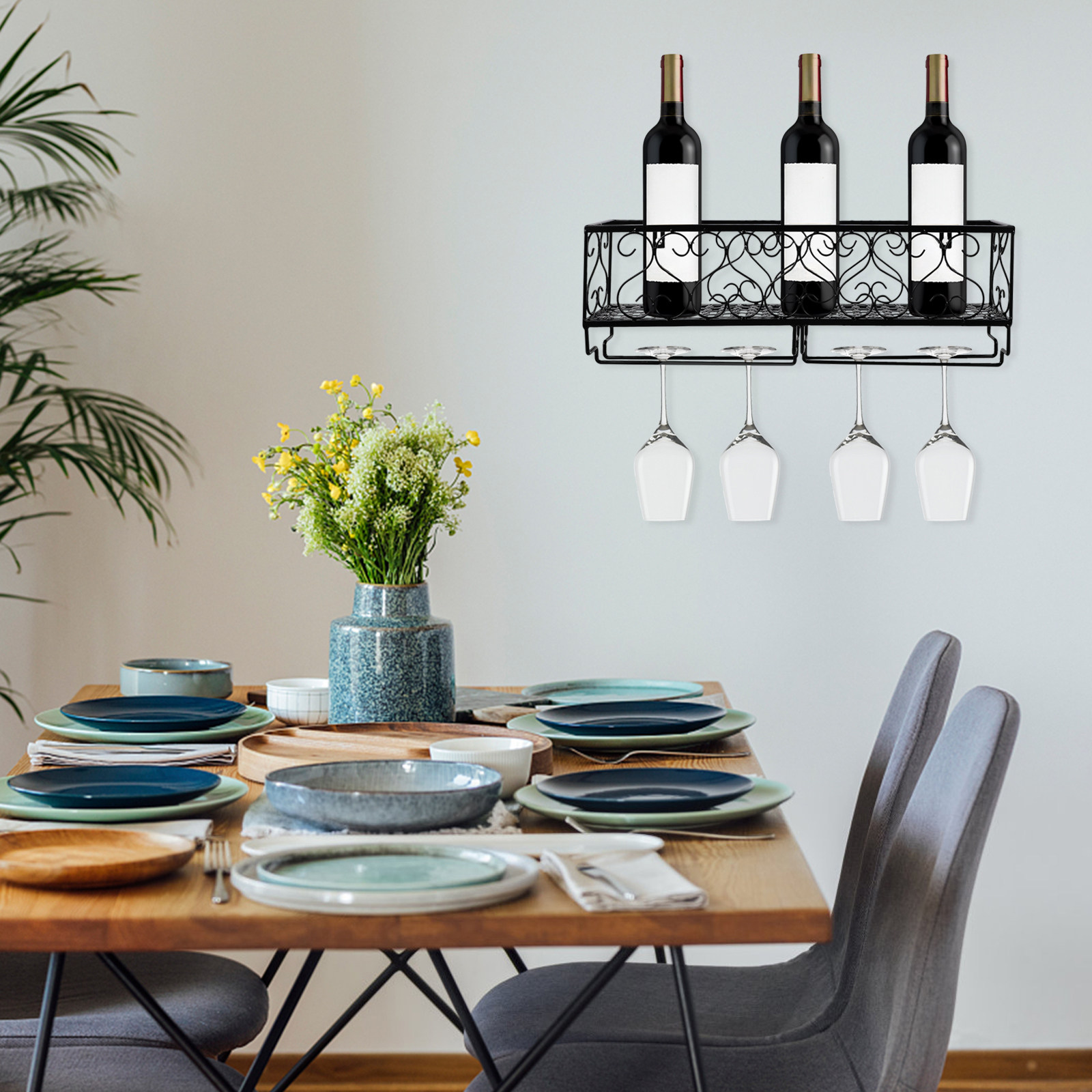 Estante de pared para botellas - Wine Rack Wall Mount reseña y precio