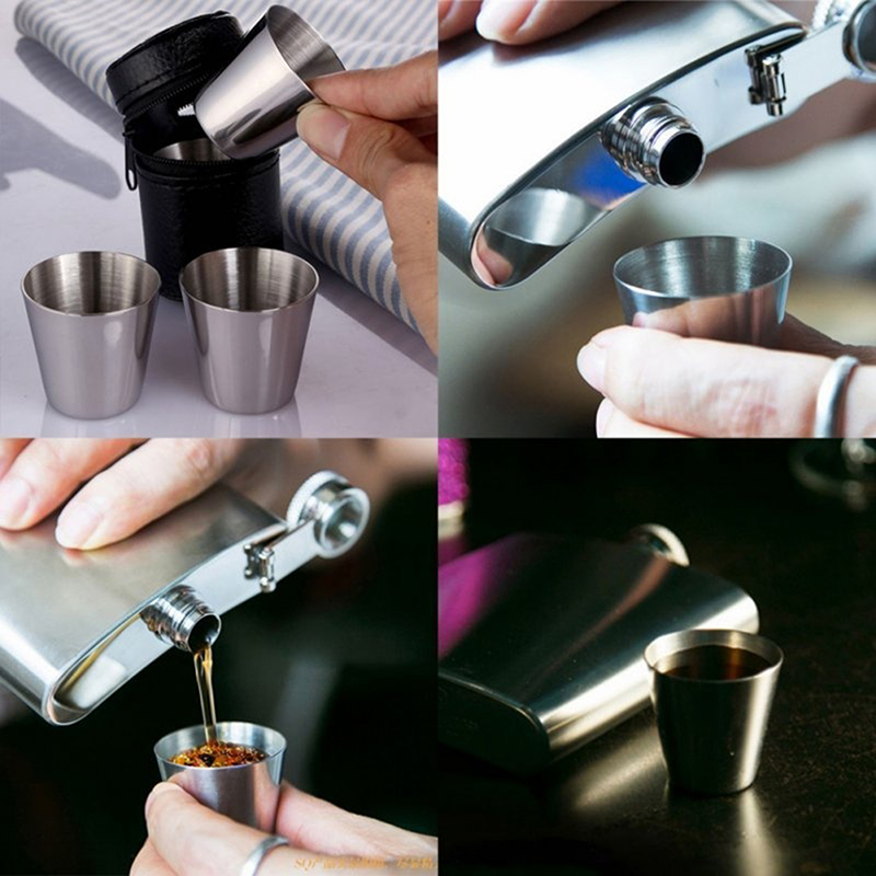 4/6 Uds tazas de acero inoxida - Wine Beer Coffee reseña y precio