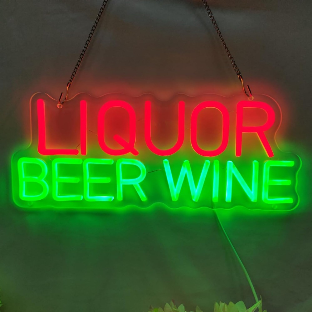 Letrero LED de Neón para Licor - Wine In Beer Store reseña y precio