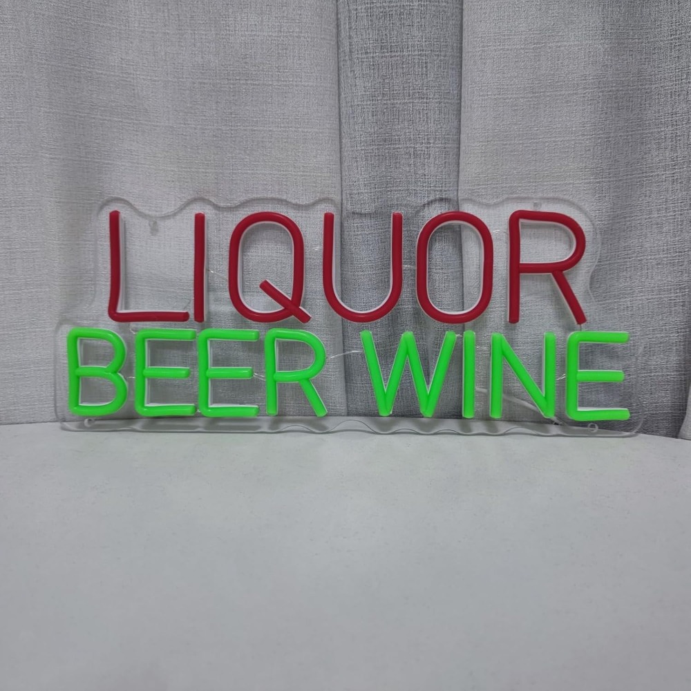 Letrero LED de Neón para Licor - Wine In Beer Store reseña y precio