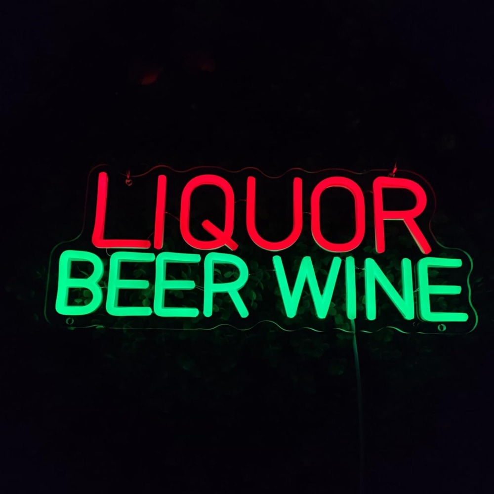 Letrero LED de Neón para Licor - Wine In Beer Store reseña y precio