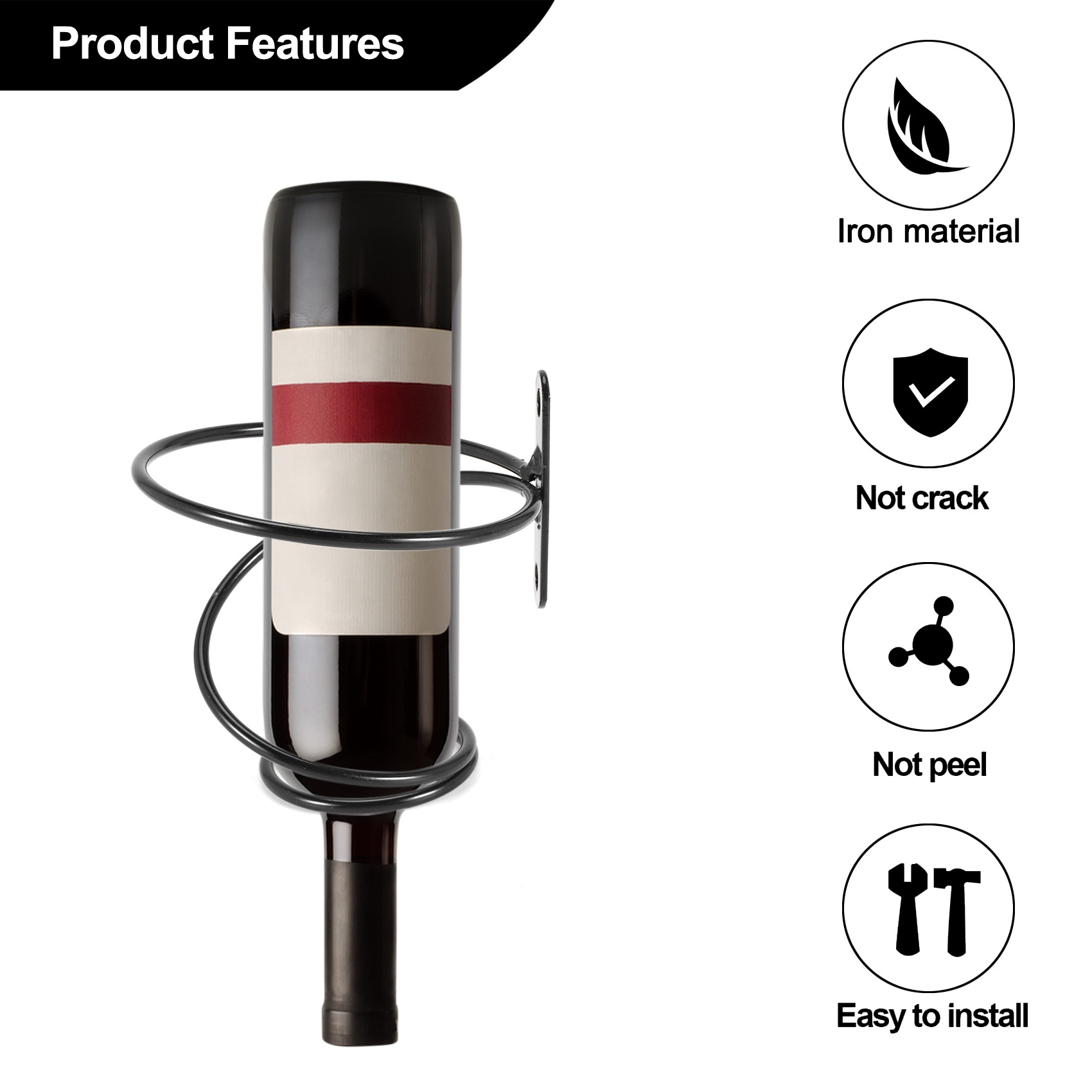 ABGH-Pack De 6 Estantes Para B - Wine Rack Wall Mount reseña y precio