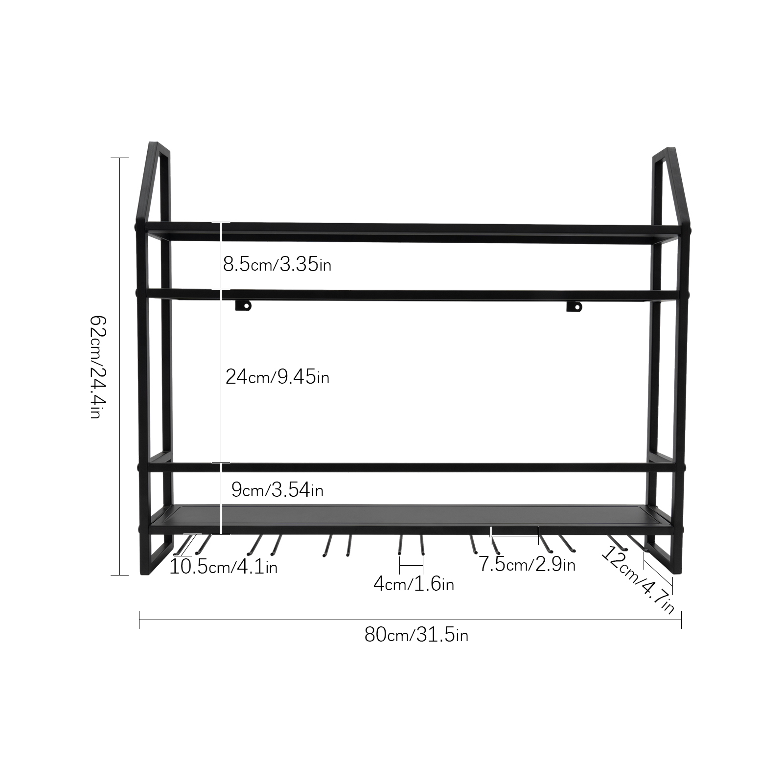 Estante para vino de doble cap - Wine Rack Wall Mount reseña y precio