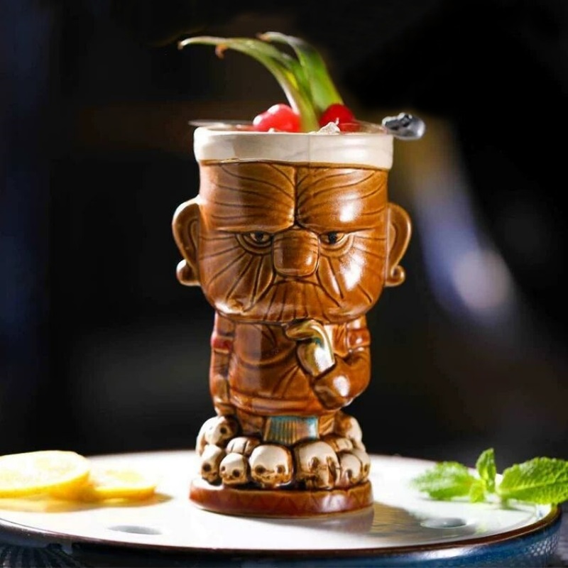 Taza Tiki de cerámica de 520ml - Wine Beer Coffee reseña y precio