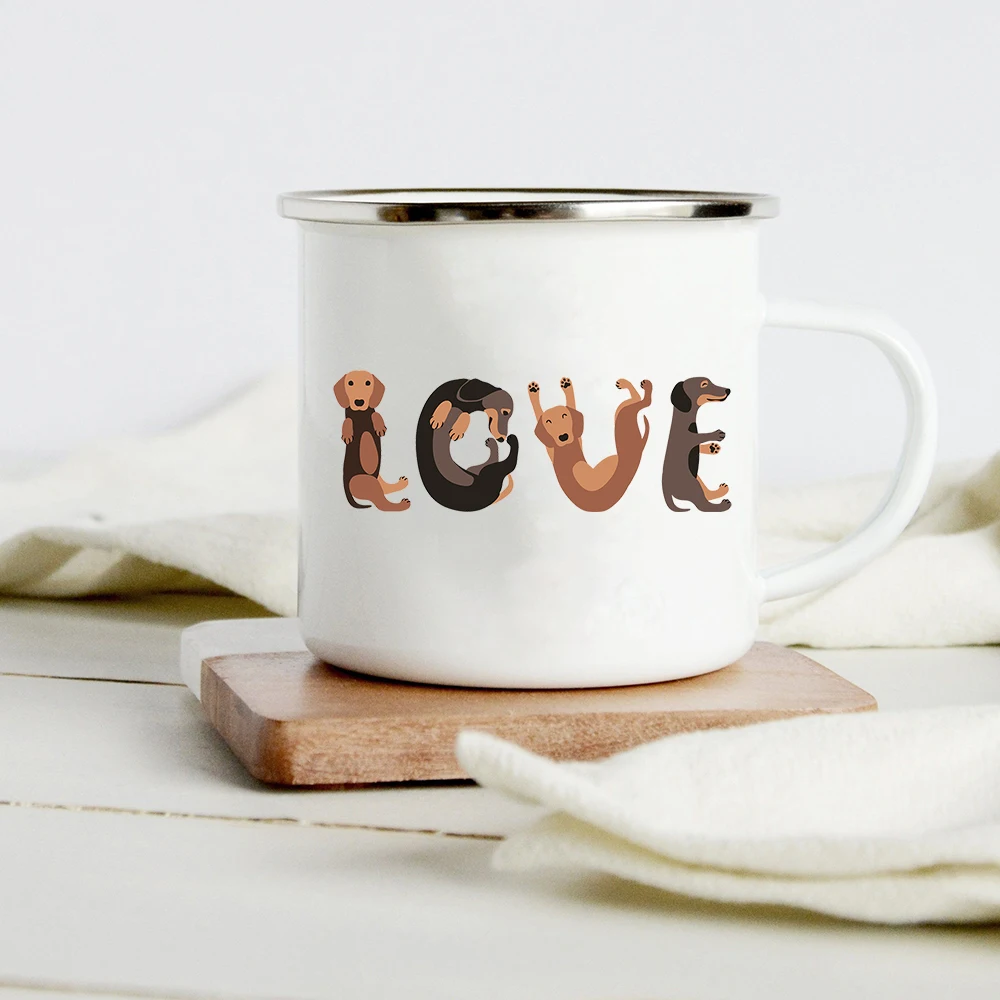 Taza esmaltada creativa con es - Wine Beer Coffee reseña y precio