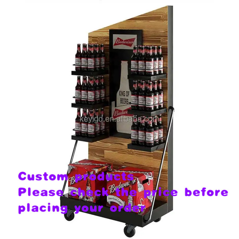 Exhibidor de vinos personaliza - Wine Beer Supermarket reseña y precio