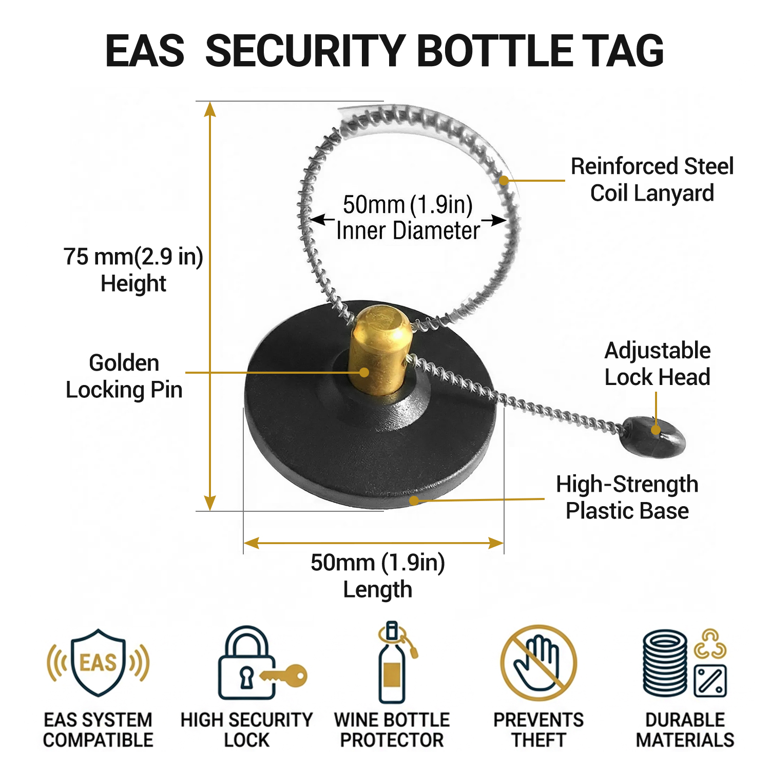 50 Etiquetas de Seguridad para - Wine In Beer Store reseña y precio