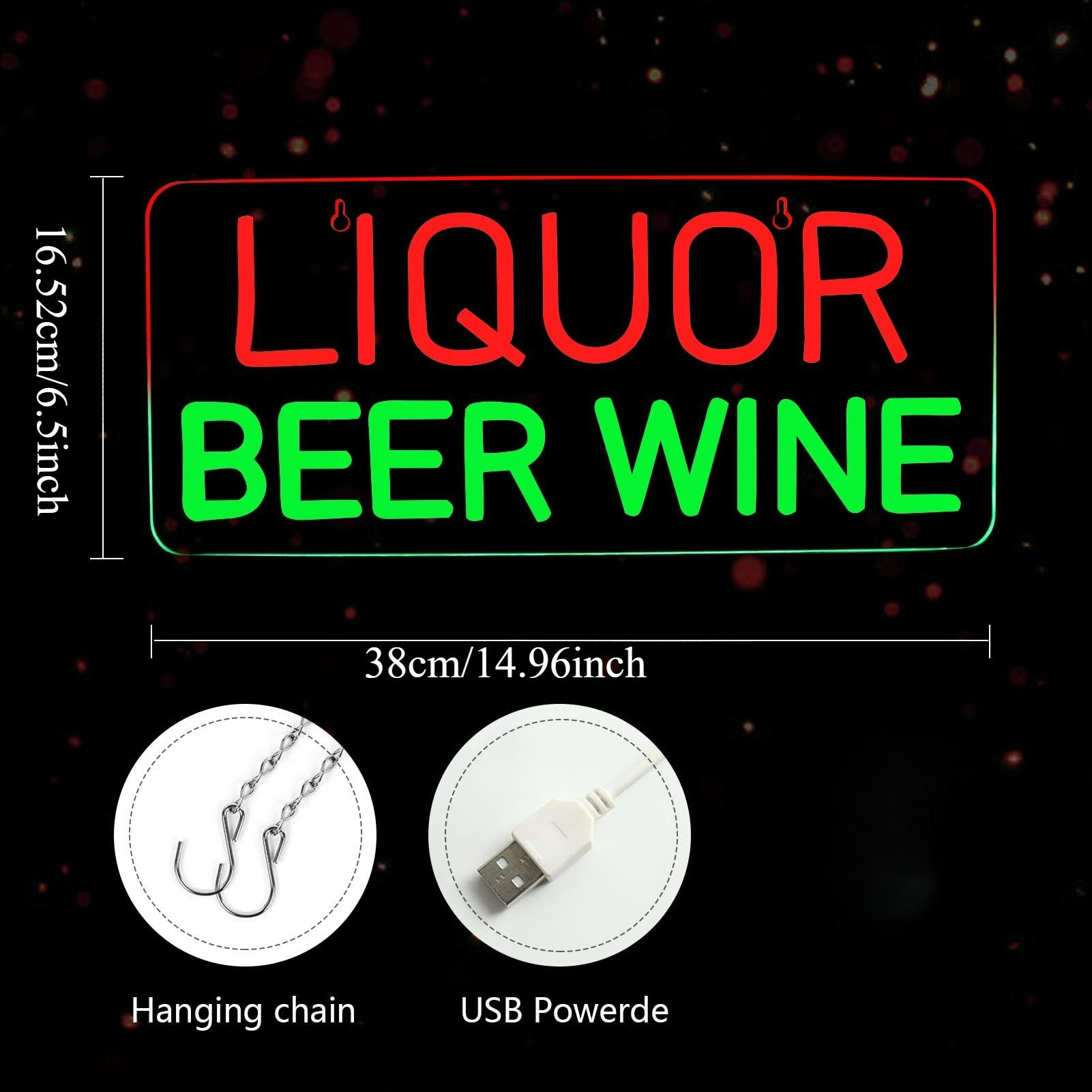 Letreros de Neón de Licor, Cer - Wine In Beer Store reseña y precio
