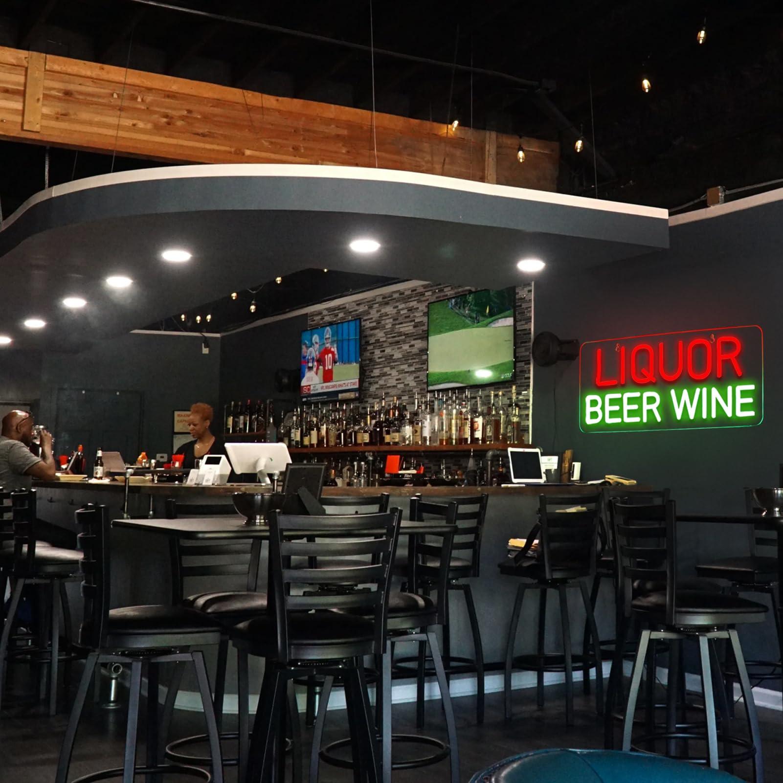 Letreros de Neón de Licor, Cer - Wine In Beer Store reseña y precio