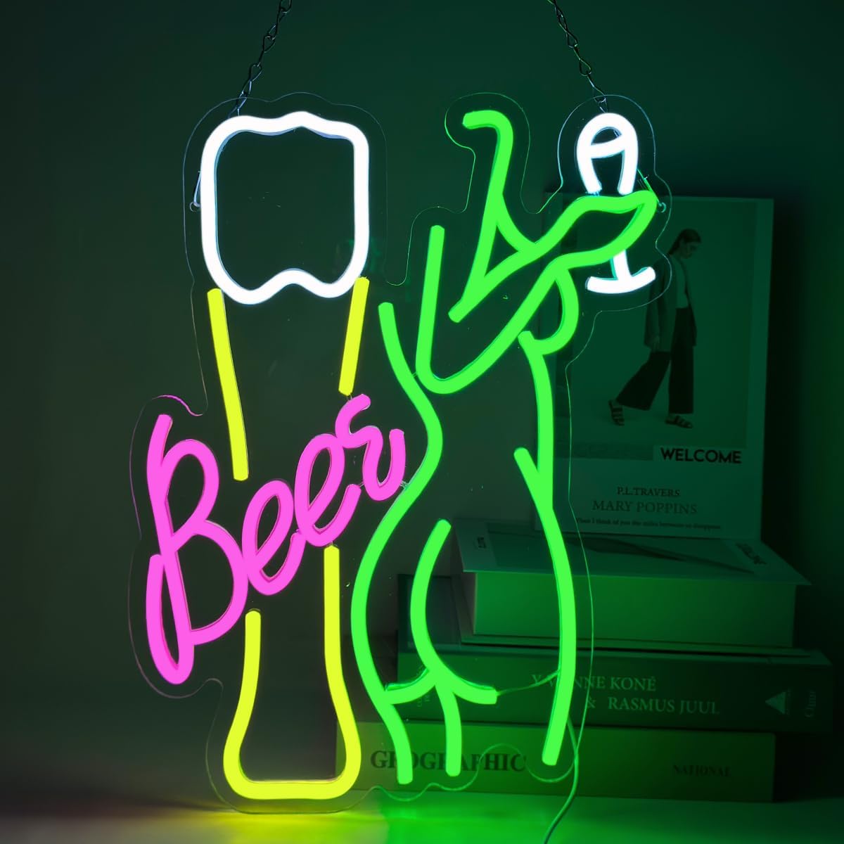 Letrero de Neón con Diseño de  - Wine In Beer Store reseña y precio