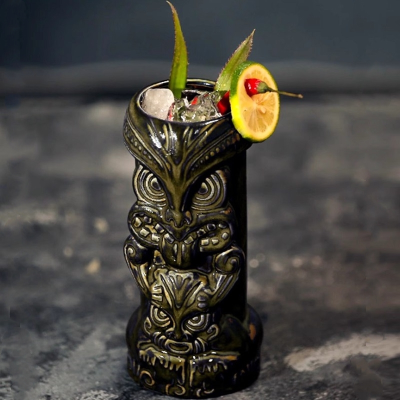 Taza Tiki de Cerámica de 630 m - Wine Beer Coffee reseña y precio